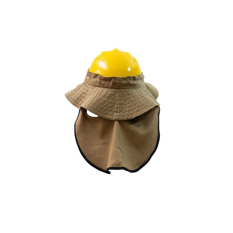 Pava en dril para casco con sombra atrás